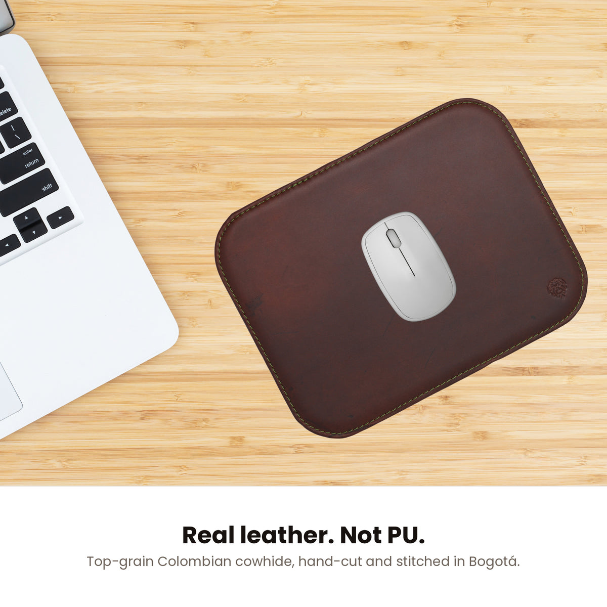 Havee Bolero Mouse Pad for Home or Office Desktop - Genuine Leather Handmade in Colombia