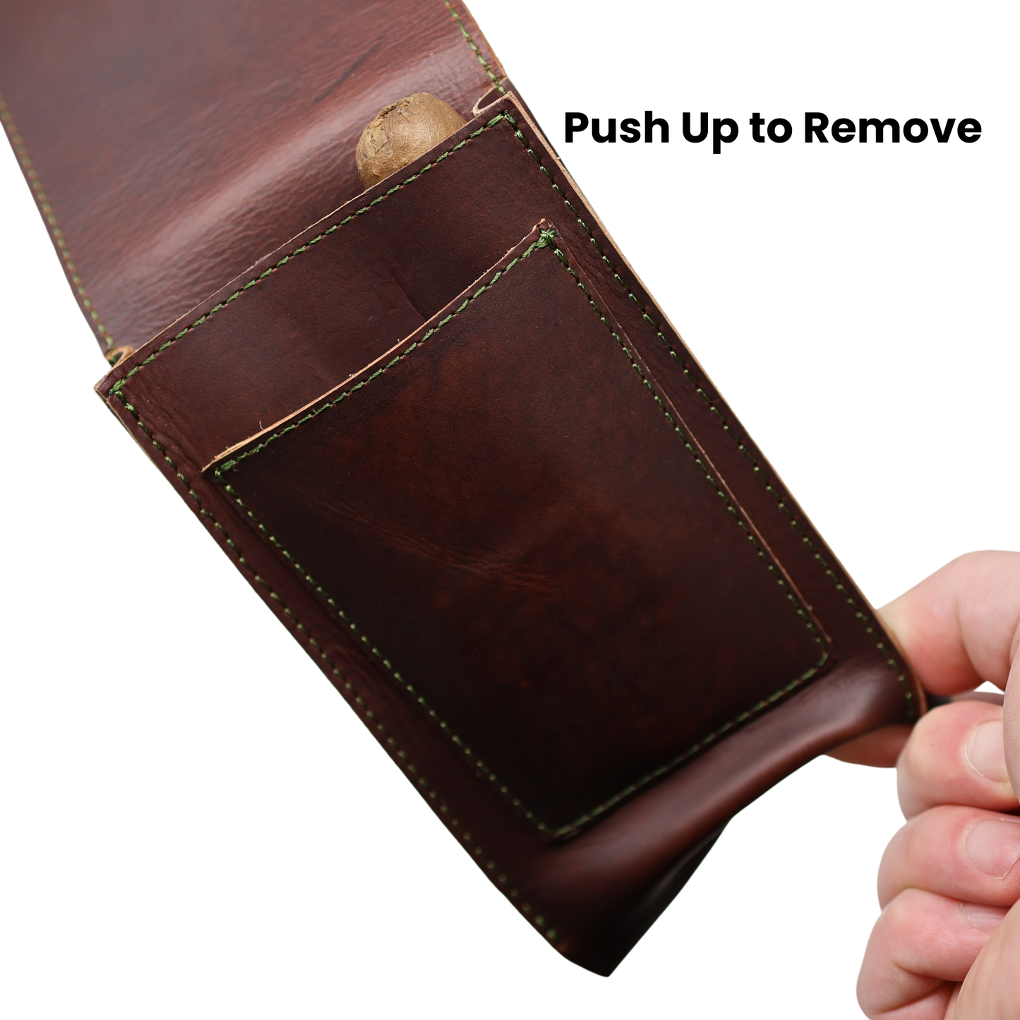 Havee Havanos Three Slot Cigar Case with Cutter Slot and Magnetic Closure