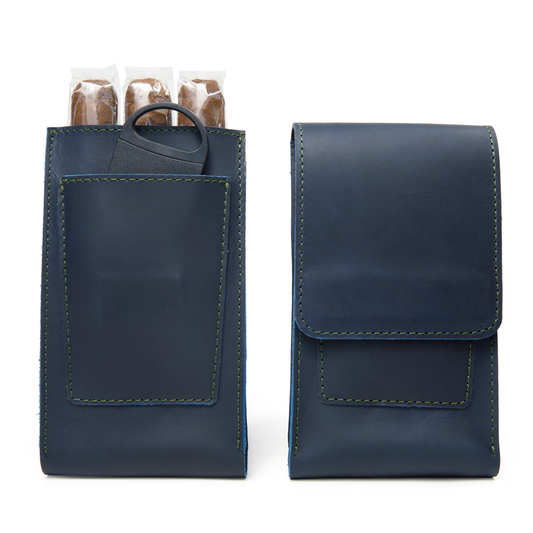 Havee Havanos Three Slot Cigar Case with Cutter Slot and Magnetic Closure