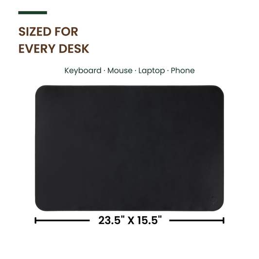 Havee Cabana Leather Desk Mat - Genuine Leather Handmade in Colombia