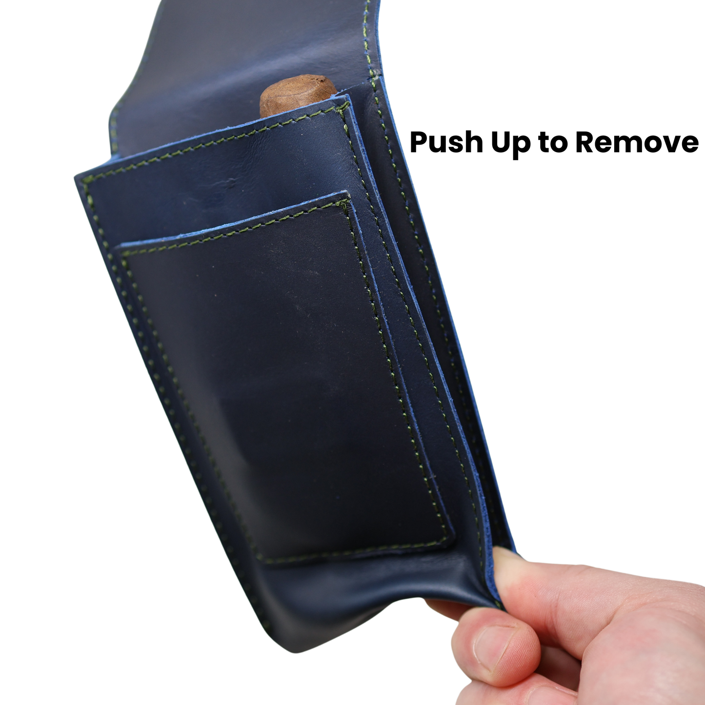 Havee Havanos Three Slot Cigar Case with Cutter Slot and Magnetic Closure