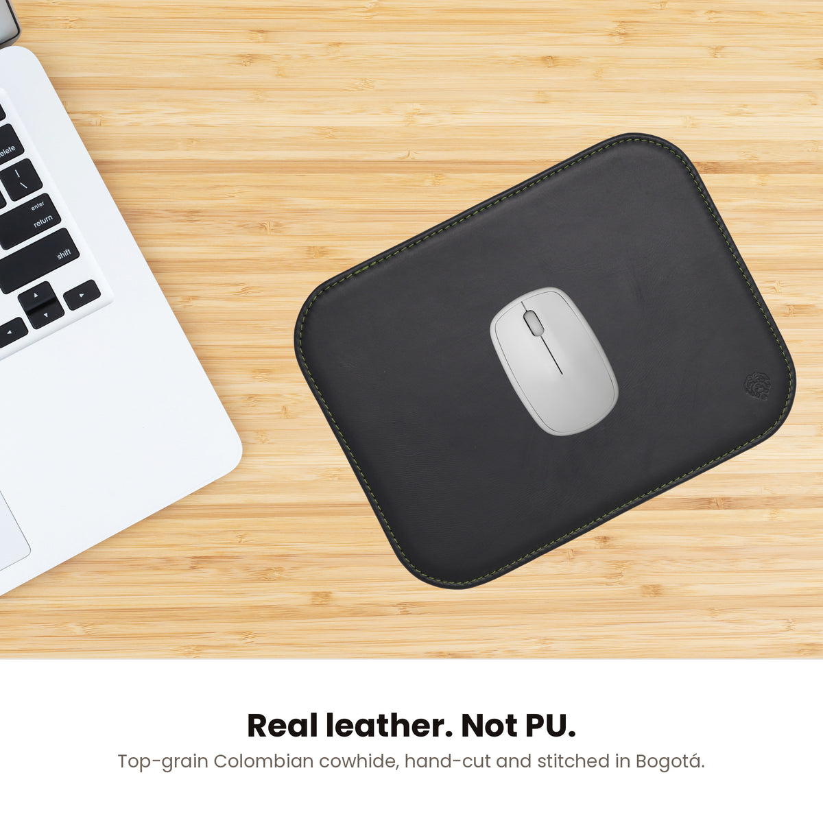 Havee Bolero Mouse Pad for Home or Office Desktop - Genuine Leather Handmade in Colombia