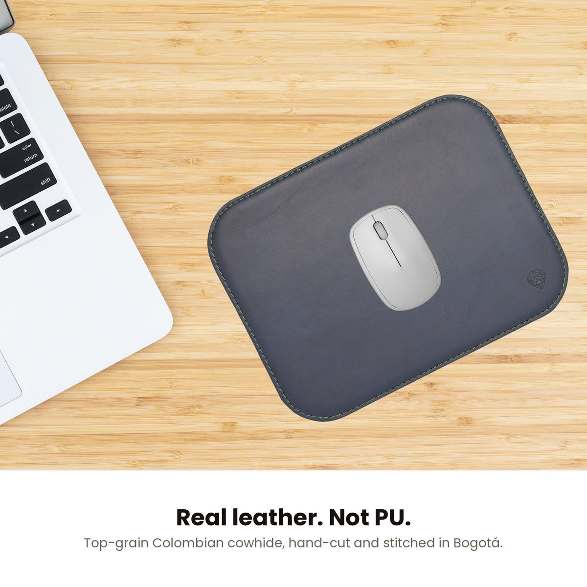 Havee Bolero Mouse Pad for Home or Office Desktop - Genuine Leather Handmade in Colombia